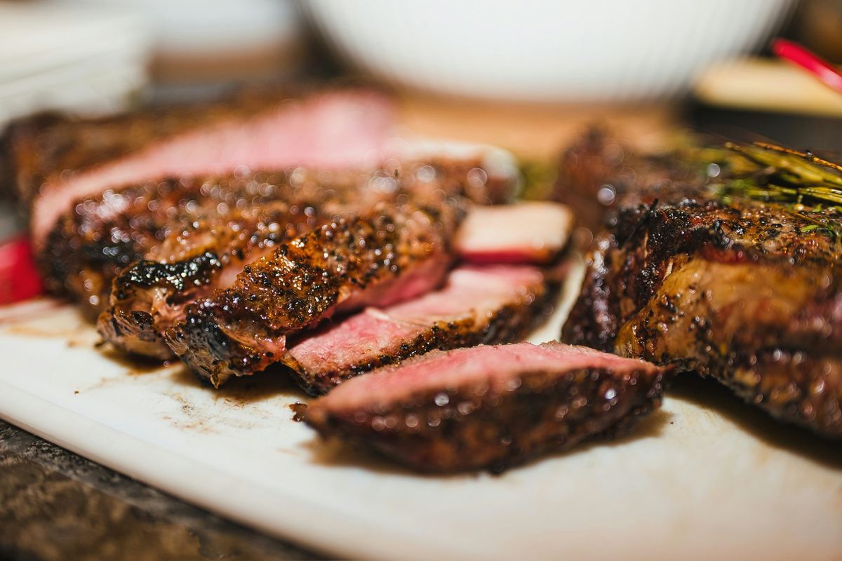 Carne marinada a la parrilla